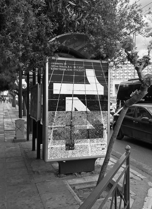 documenta 14 Athens/Kassel, in collaboration with Laurenz Brunner, 2017, poster 